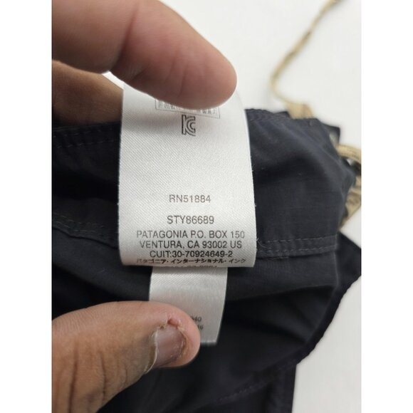 Patagonia Board Shorts Mens 28 Black Swim Trunks Outdoor Surf Water STY86689 - Picture 7 of 11